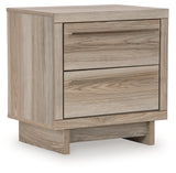 Hasbrick Tan Nightstand