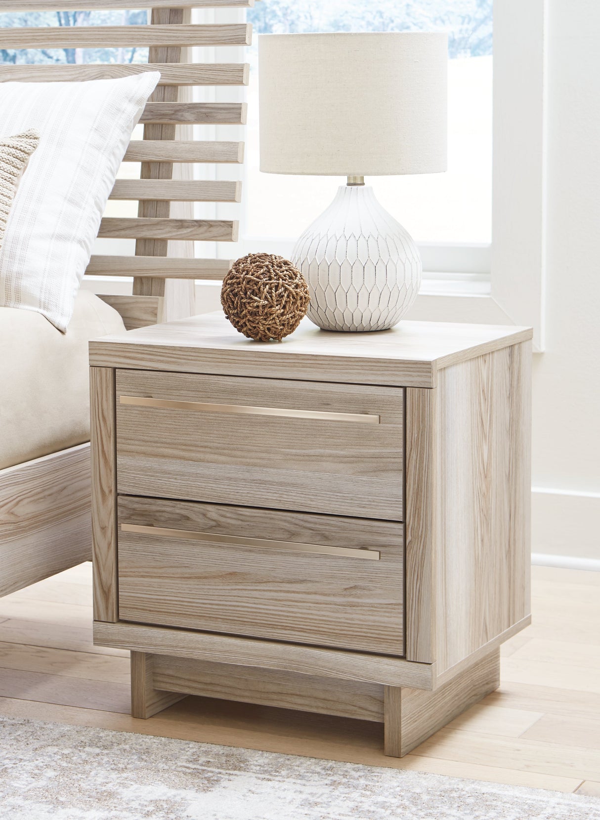 Hasbrick Tan Nightstand