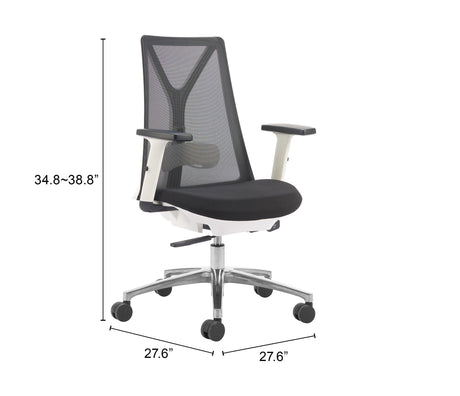 Hasso Black Office Chair by Zuomod at Eve Furniture