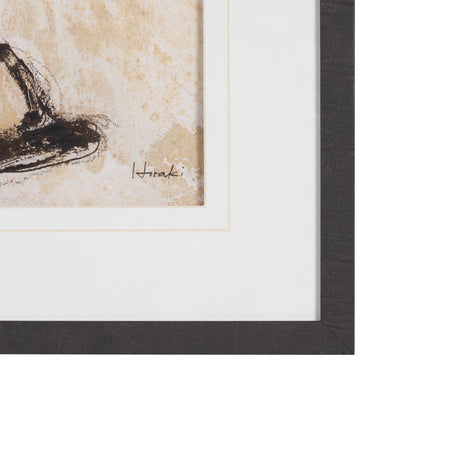 "Hat Trick" by Mercana Studio Hand-Embellished Textured Framed Artwork Matted under Glass by Mercana at Eve Furniture