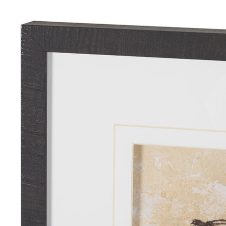 "Hat Trick" by Mercana Studio Hand-Embellished Textured Framed Artwork Matted under Glass by Mercana at Eve Furniture