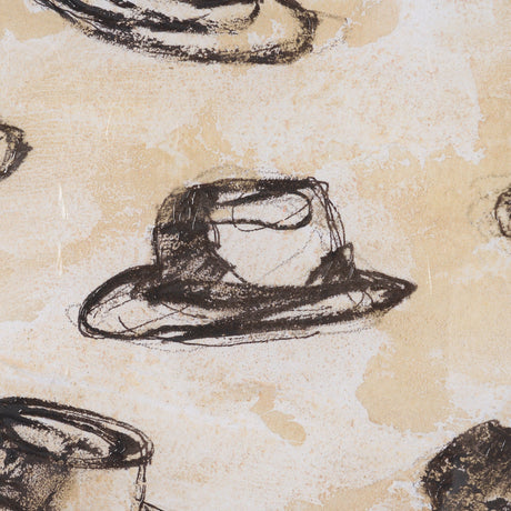 "Hat Trick" by Mercana Studio Hand-Embellished Textured Framed Artwork Matted under Glass by Mercana at Eve Furniture