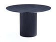 Hathaway 47.24 Round Dining Table in Black by Manhattan Comfort at Eve Furniture