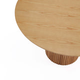 Hathaway 47.24 Round Dining Table in Nature by Manhattan Comfort at Eve Furniture