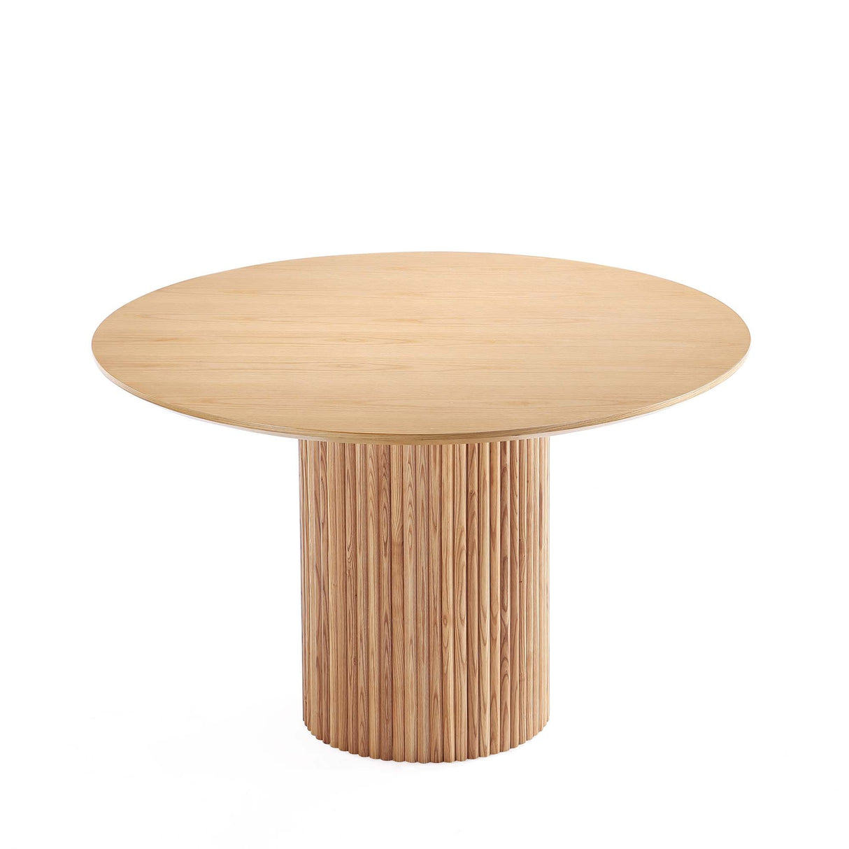 Hathaway 47.24 Round Dining Table in Nature by Manhattan Comfort at Eve Furniture