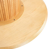 Hathaway 47.24 Round Dining Table in Nature by Manhattan Comfort at Eve Furniture