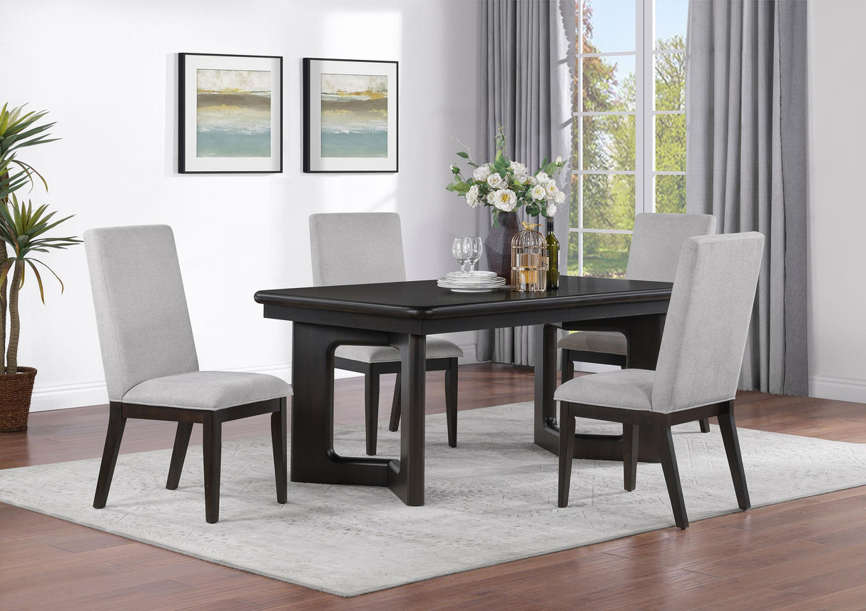 Hathaway Acacia Brown 5-Piece Rectangular Dining Set