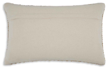Hathby Tan/White Pillow by Ashley at Eve Furniture