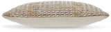 Hathby Tan/White Pillow (Set of 4) by Ashley at Eve Furniture