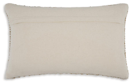 Hathby Tan/White Pillow (Set of 4) by Ashley at Eve Furniture