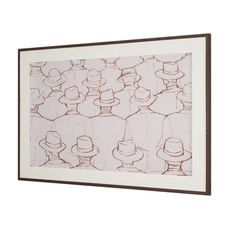 Hats by Mercana Studio Hand Embelished Framed Artwork Matted under Glass by Mercana at Eve Furniture