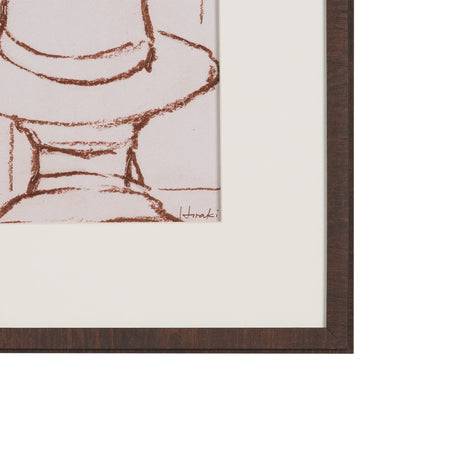 Hats by Mercana Studio Hand Embelished Framed Artwork Matted under Glass by Mercana at Eve Furniture