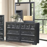 Hatton Cross Classic Weathered Black 5-Piece Queen Bedroom Set (N2) by Furniture of America at Eve Furniture