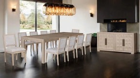 Hatton Cross Tawny 7-Piece Dining Room Set by Furniture of America at Eve Furniture