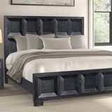 Hatton Cross Weathered Black 4-Piece Queen Bedroom Set (N2) by Furniture of America at Eve Furniture