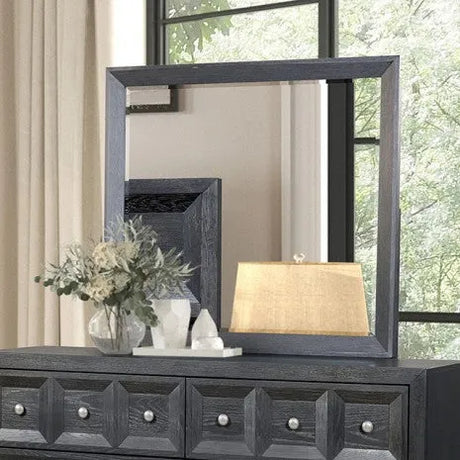 Hatton Cross Classic Weathered Black 5-Piece Queen Bedroom Set (N2) by Furniture of America at Eve Furniture