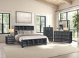 Hatton Cross Weathered Black 4-Piece Queen Bedroom Set (N2) by Furniture of America at Eve Furniture