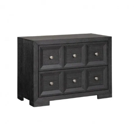 Hatton Cross Weathered Black 4-Piece Queen Bedroom Set (N2) by Furniture of America at Eve Furniture