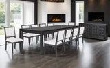Hatton Cross Weathered Black 7-Piece Dining Room Set by Furniture of America at Eve Furniture