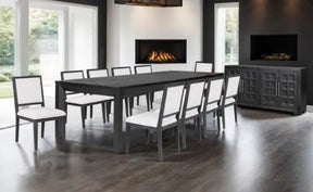 Hatton Cross Weathered Black 7-Piece Dining Room Set by Furniture of America at Eve Furniture