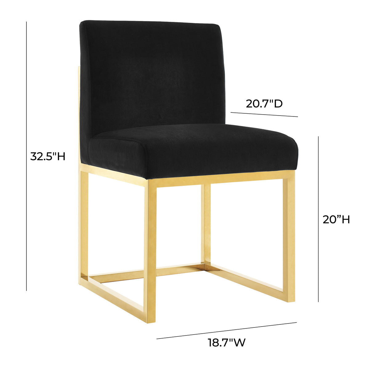 Haute Black Velvet Chair by TOV Furniture at Eve Furniture