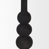 Haute Large Matte Black Blown Glass Candlestick by Mercana at Eve Furniture