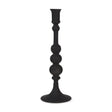 Haute Large Matte Black Blown Glass Candlestick by Mercana at Eve Furniture