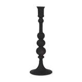 Haute Large Matte Black Blown Glass Candlestick by Mercana at Eve Furniture