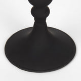 Haute Medium Matte Black Blown Glass Candlestick by Mercana at Eve Furniture