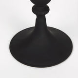 Haute Small Matte Black Blown Glass Candlestick by Mercana at Eve Furniture