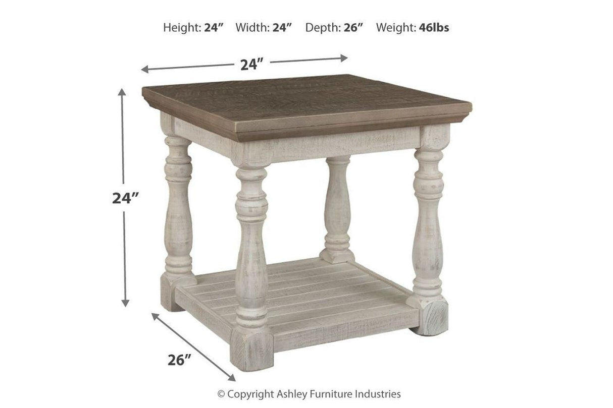 Havalance Gray/White Coffee Table and 2 End Tables by Ashley at Eve Furniture