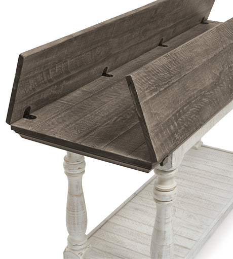 Havalance Gray/White Sofa/Console Table by Ashley at Eve Furniture