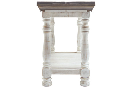 Havalance Gray/White Sofa/Console Table by Ashley at Eve Furniture