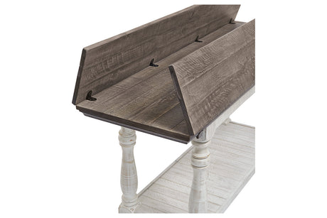 Havalance Gray/White Sofa/Console Table by Ashley at Eve Furniture
