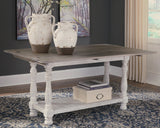 Havalance Gray/White Sofa/Console Table by ASHLEY FURNITURE at Eve Furniture