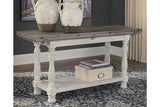 Havalance Gray/White Sofa/Console Table by ASHLEY FURNITURE at Eve Furniture