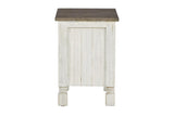 Havalance White/Gray Chairside End Table by Ashley at Eve Furniture