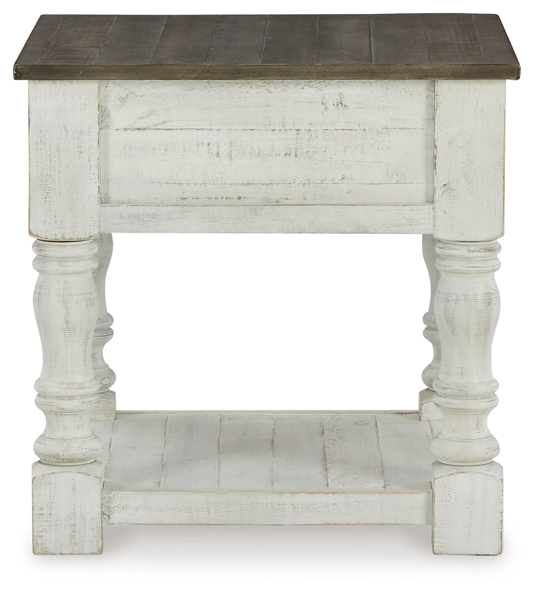 Havalance White/Gray Coffee Table with 2 End Tables by Ashley at Eve Furniture