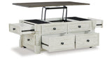 Havalance White/Gray Coffee Table with 2 End Tables by Ashley at Eve Furniture