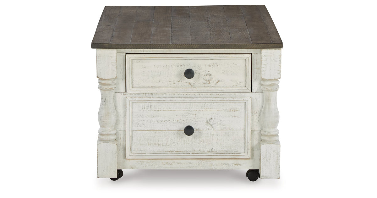 Havalance White/Gray Coffee Table with 2 End Tables by Ashley at Eve Furniture