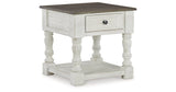Havalance White/Gray Coffee Table with 2 End Tables by Ashley at Eve Furniture
