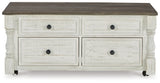 Havalance White/Gray Coffee Table with 2 End Tables by Ashley at Eve Furniture