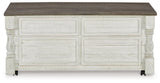 Havalance White/Gray Coffee Table with 2 End Tables by Ashley at Eve Furniture