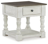 Havalance White/Gray Coffee Table with 2 End Tables by Ashley at Eve Furniture