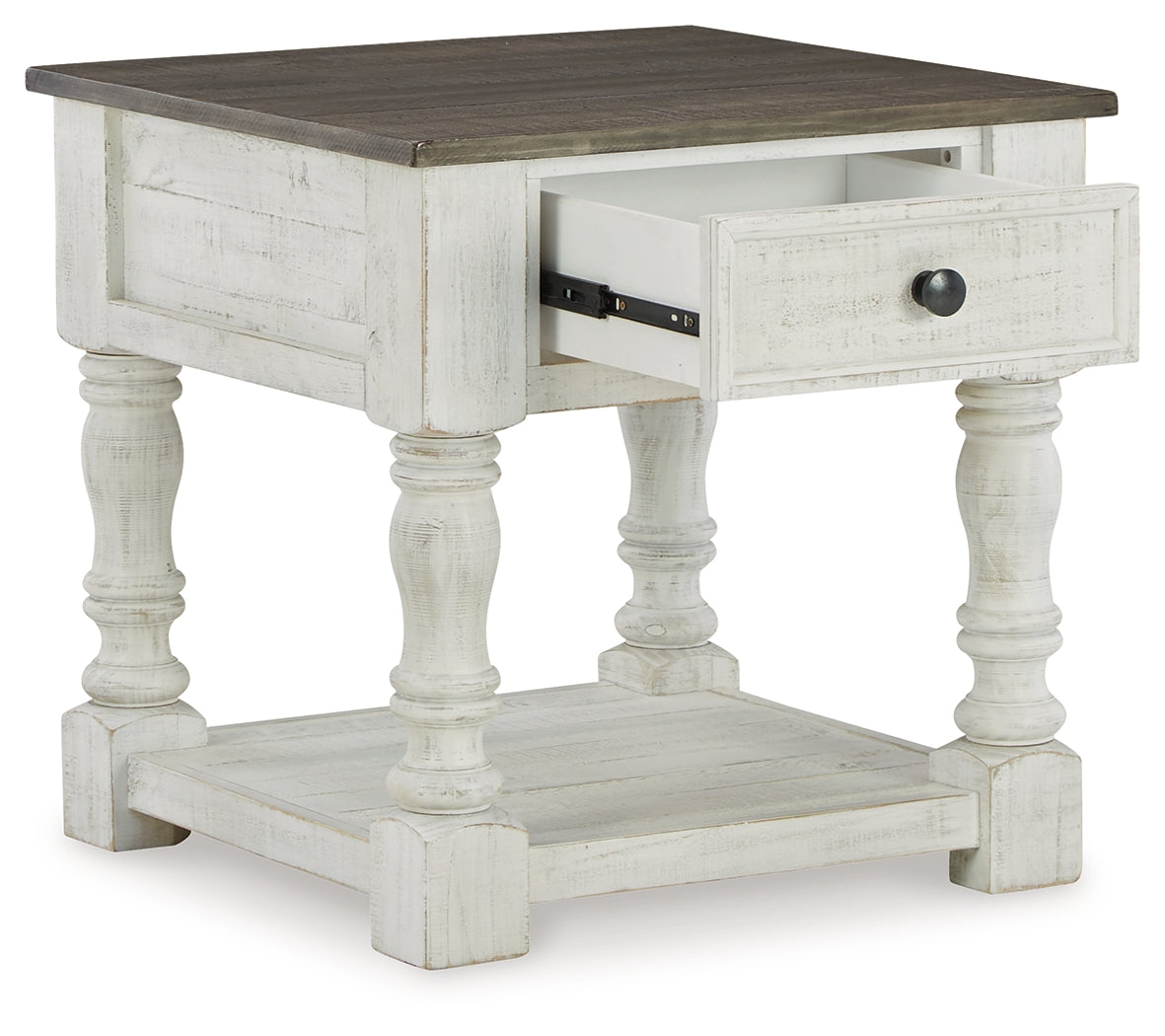 Havalance White/Gray Coffee Table with 2 End Tables by Ashley at Eve Furniture