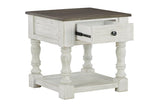 Havalance White/Gray End Table by Ashley at Eve Furniture