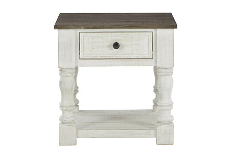 Havalance White/Gray End Table by Ashley at Eve Furniture