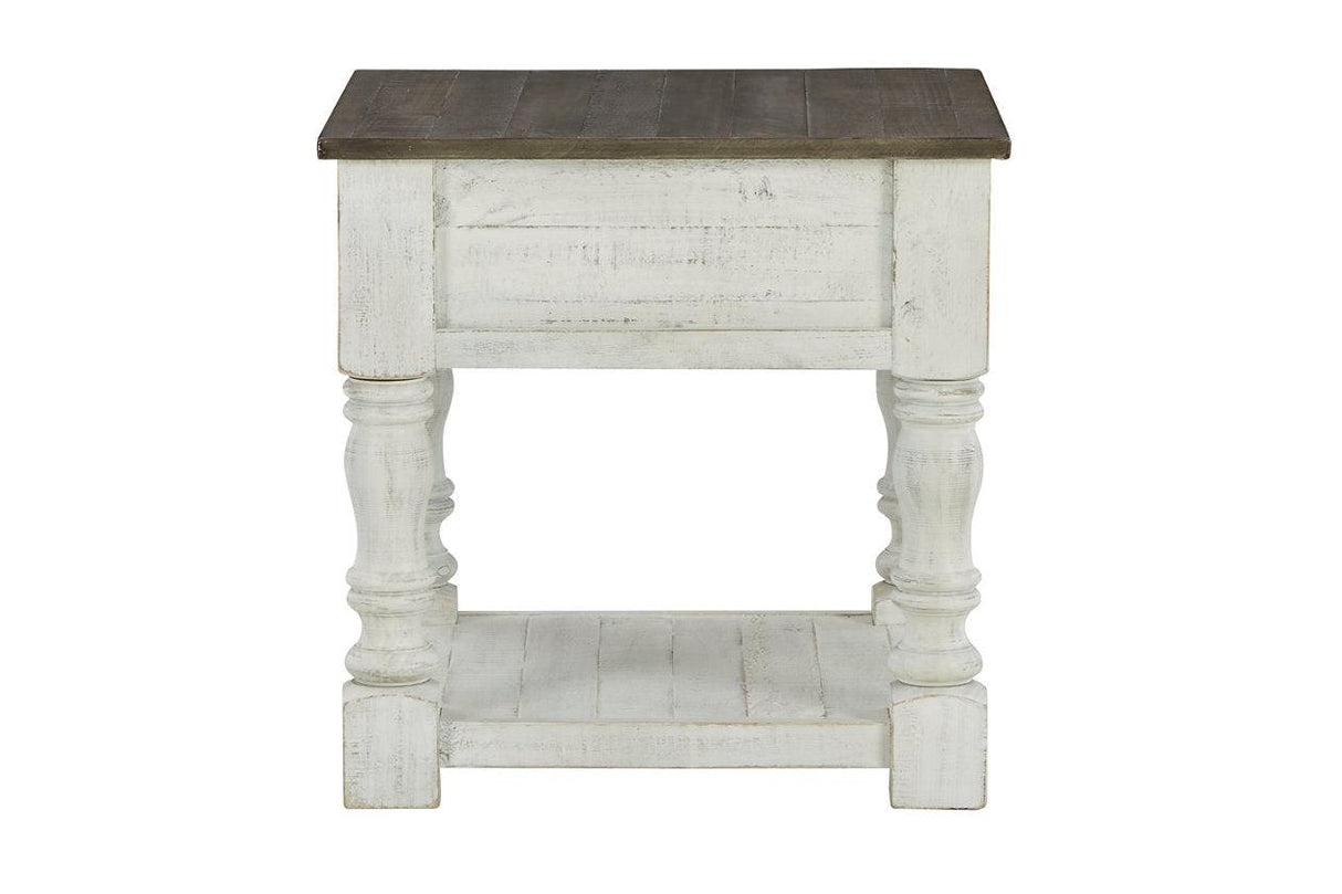 Havalance White/Gray End Table by Ashley at Eve Furniture