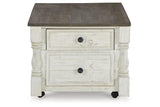 Havalance White/Gray Lift Top Coffee Table and 2 End Tables by Ashley at Eve Furniture