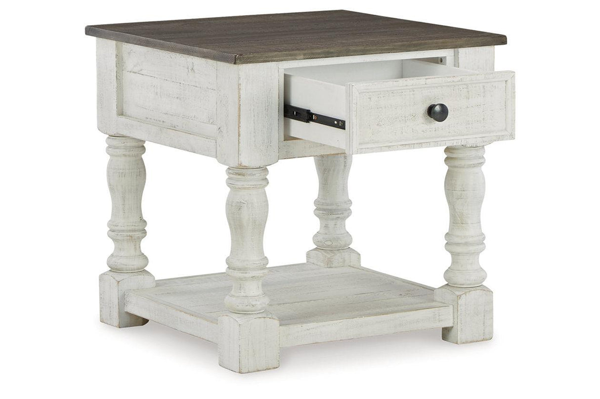 Havalance White/Gray Lift Top Coffee Table and 2 End Tables by Ashley at Eve Furniture